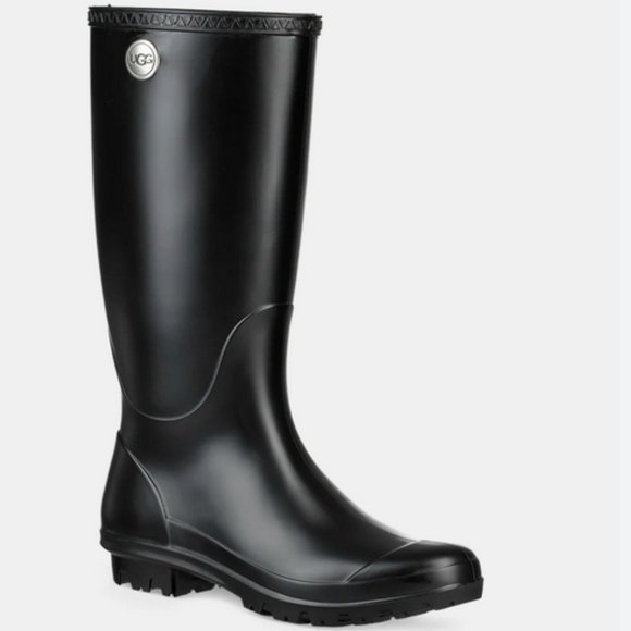 UGG Black Rain Boots - Picture 1 of 8